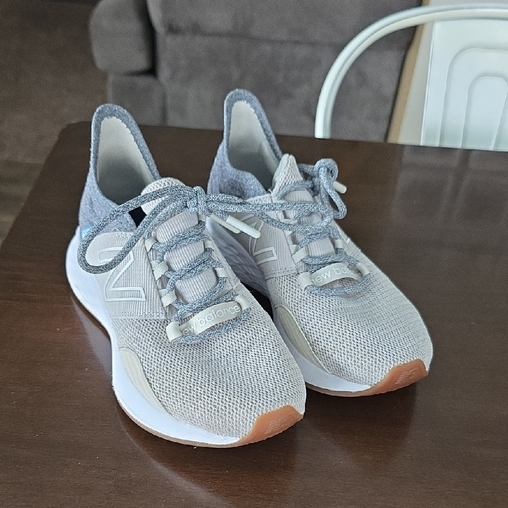 New Balance Light Gray Athletic Shoes